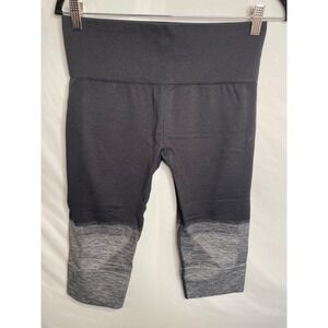 Lululemon Ebb To Street Tight II Black Grey Space‎ Dye Seamless Crop Leggings 10